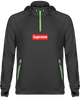 Pull Supreme Sweat Shirt à Capuche Sport Zip 1/4 Unisexe