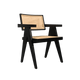 Teak Cane Chair | Black